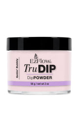 Forward facing glass container of EzFlow TruDIP Gettin' Bubbly showing its contents